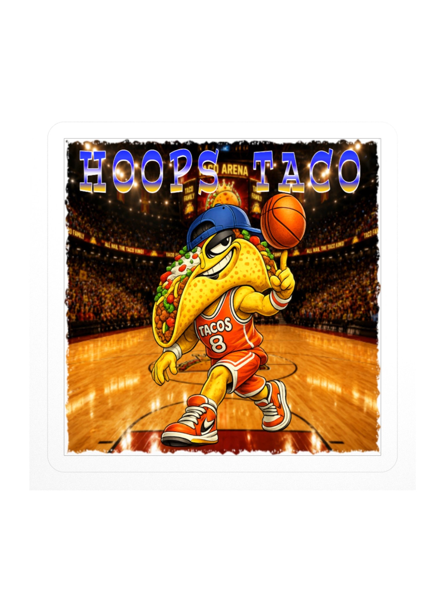 Hoops Taco Basketball Sticker - The Taco family product image (3)