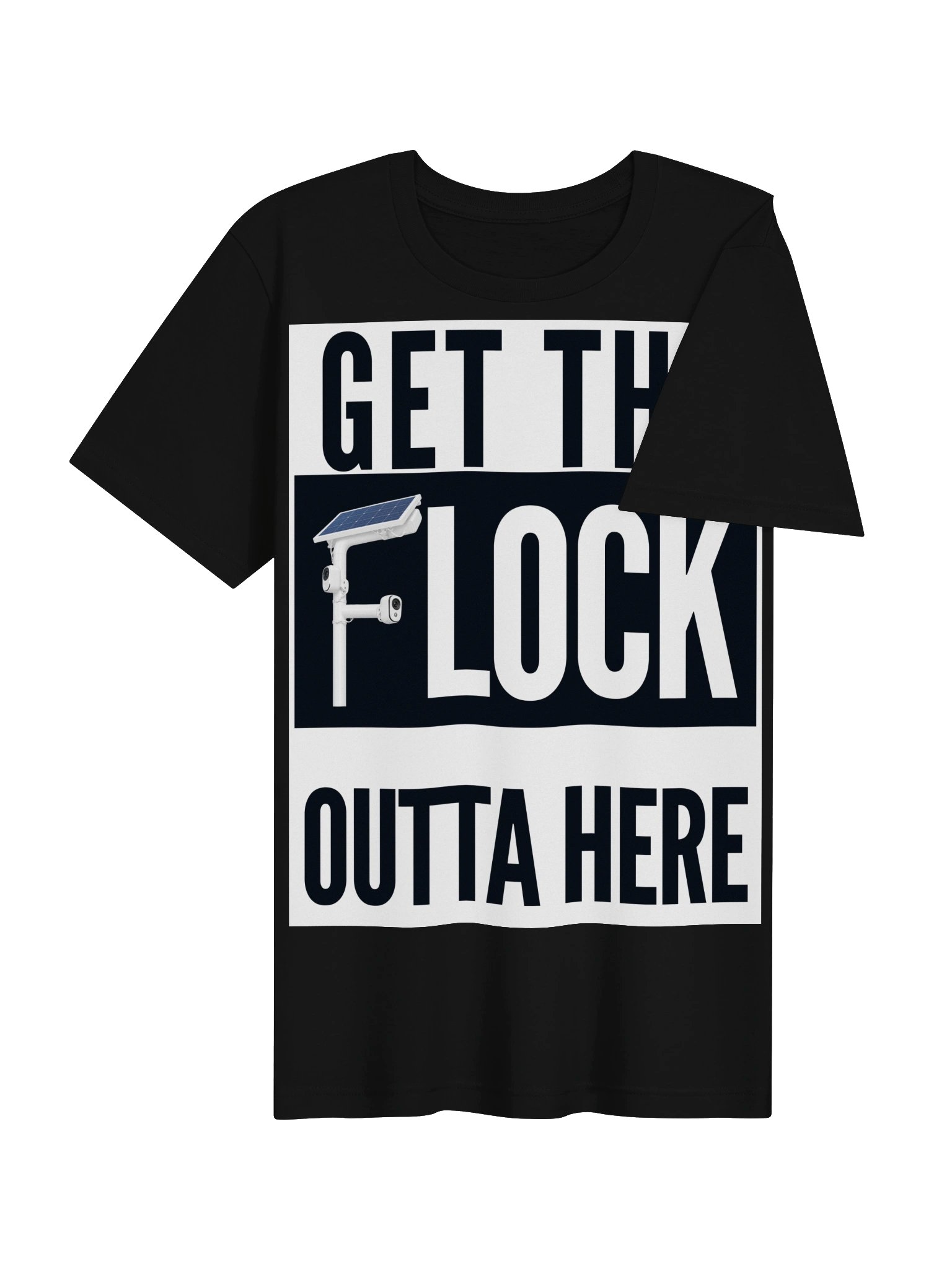 GET THE FLOCK OUTTA HERE — Jake Underwood Show Black T-Shirt product image (4)