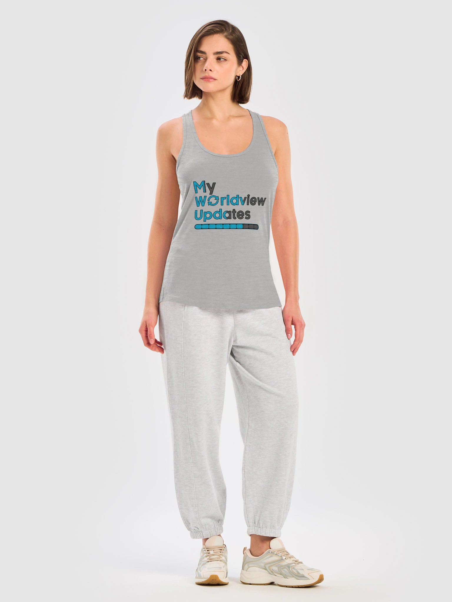 My Worldview Updates - Women’s Racerback Tank Top product image (17)
