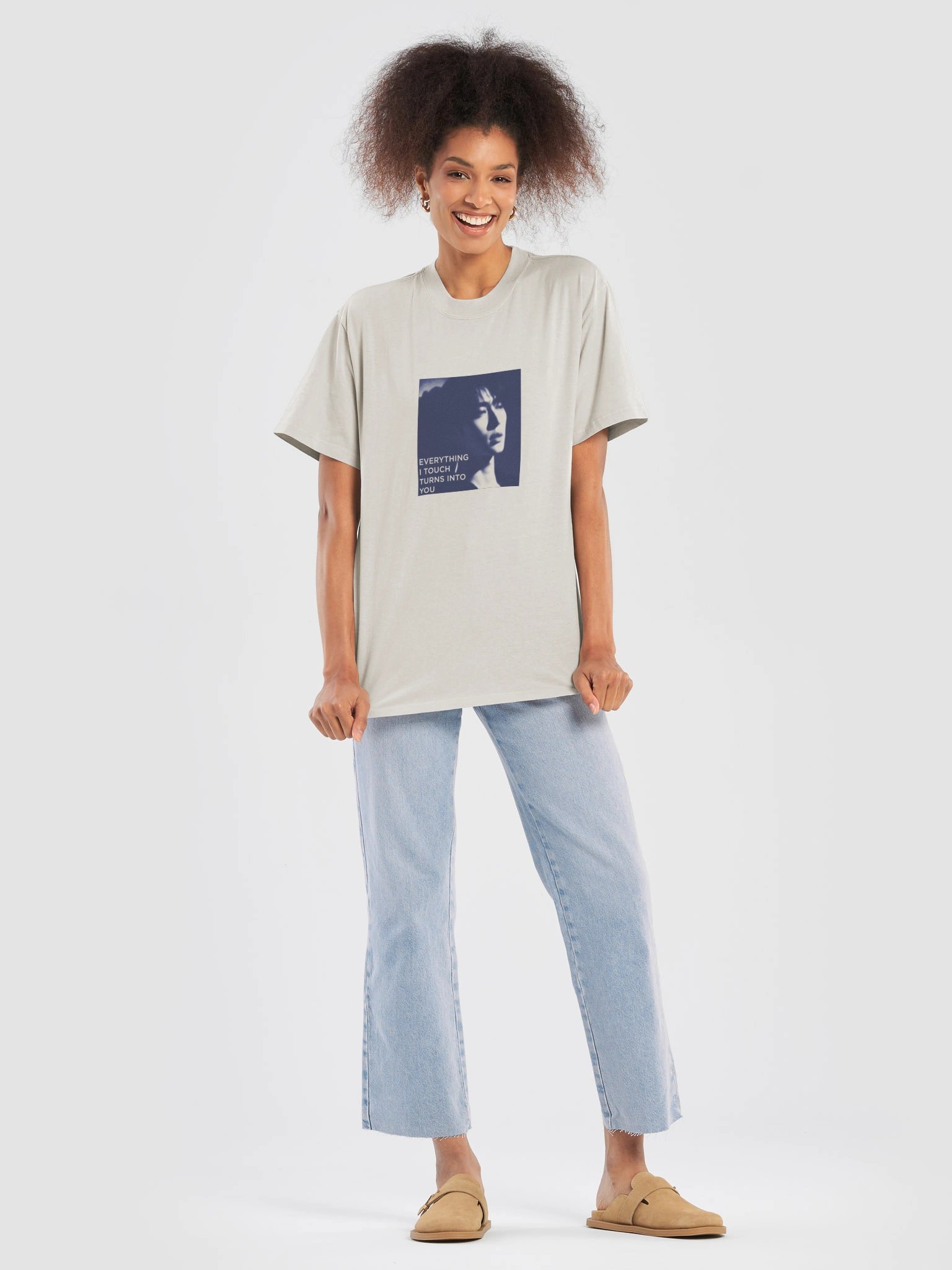 Deep Blue Oversized Tee product image (5)