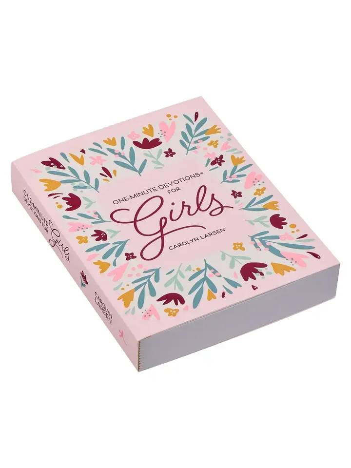 One-Minute Devotions for Girls | 366 Daily Devotions | Pink Floral Softcover product image (3)