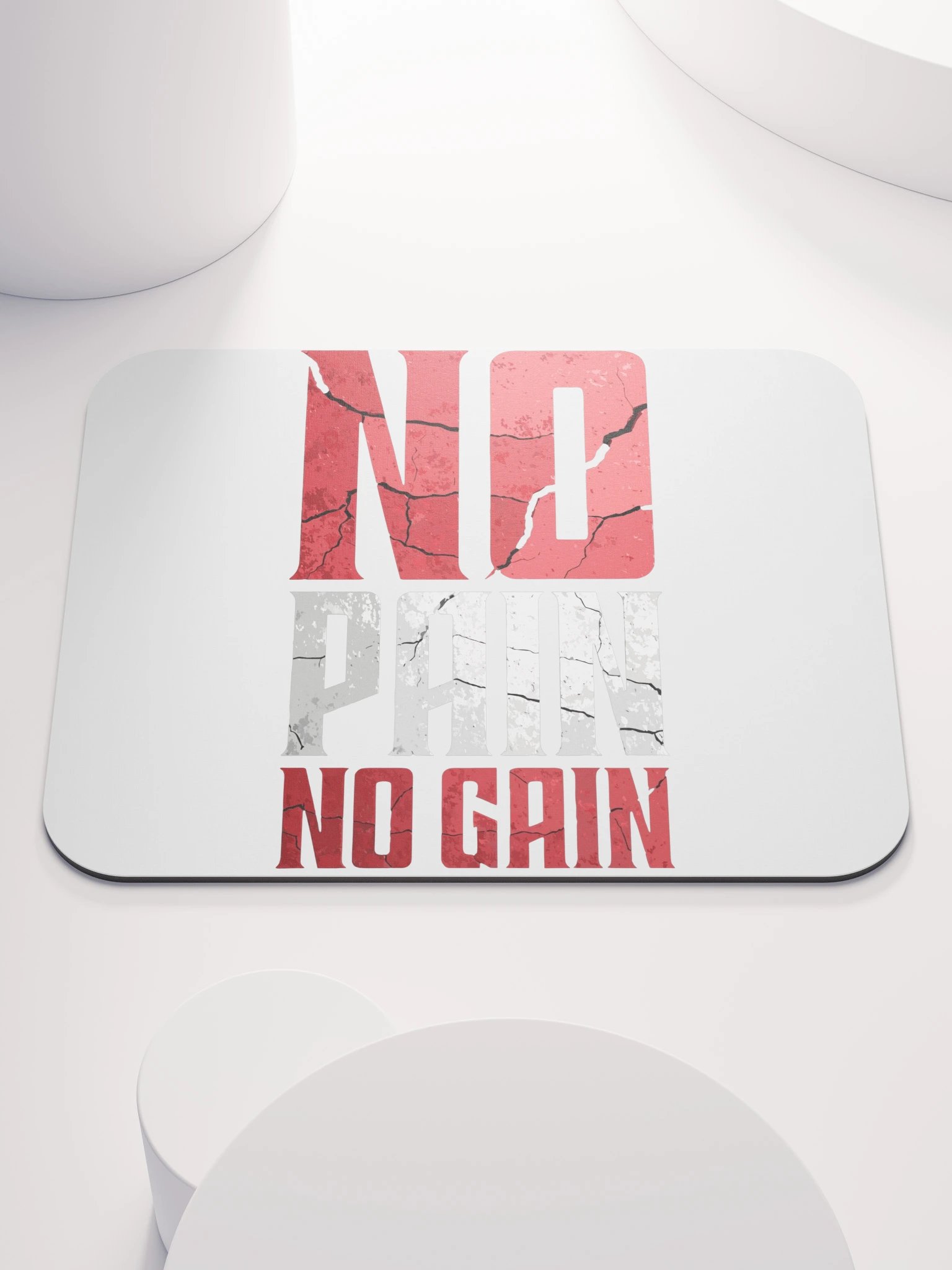 No Pain No Gain Mouse Pad – Motivational Gym Desk Accessory product image (1)
