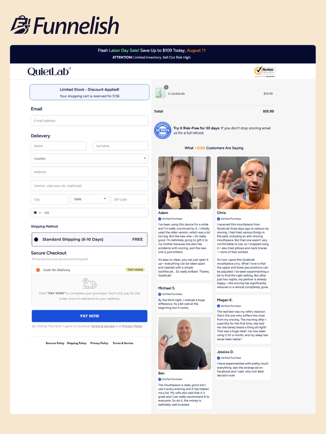 Shopify Checkout Page in Funnelish | Funnelish Template product image (1)