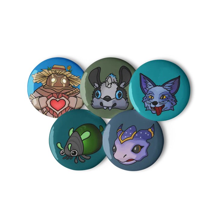 Palia Emotes Set - Pin Buttons product image (1)