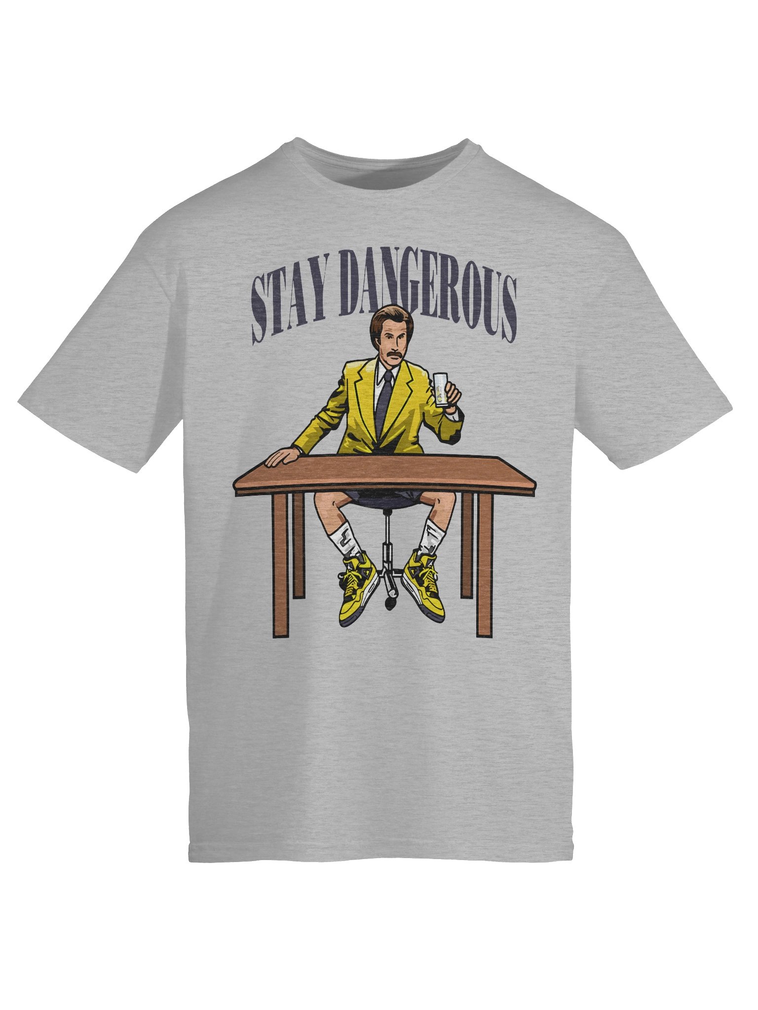 Stay Dangerous – Retro Yellow Suit Edition – Gildan Softstyle T-Shirt product image (6)