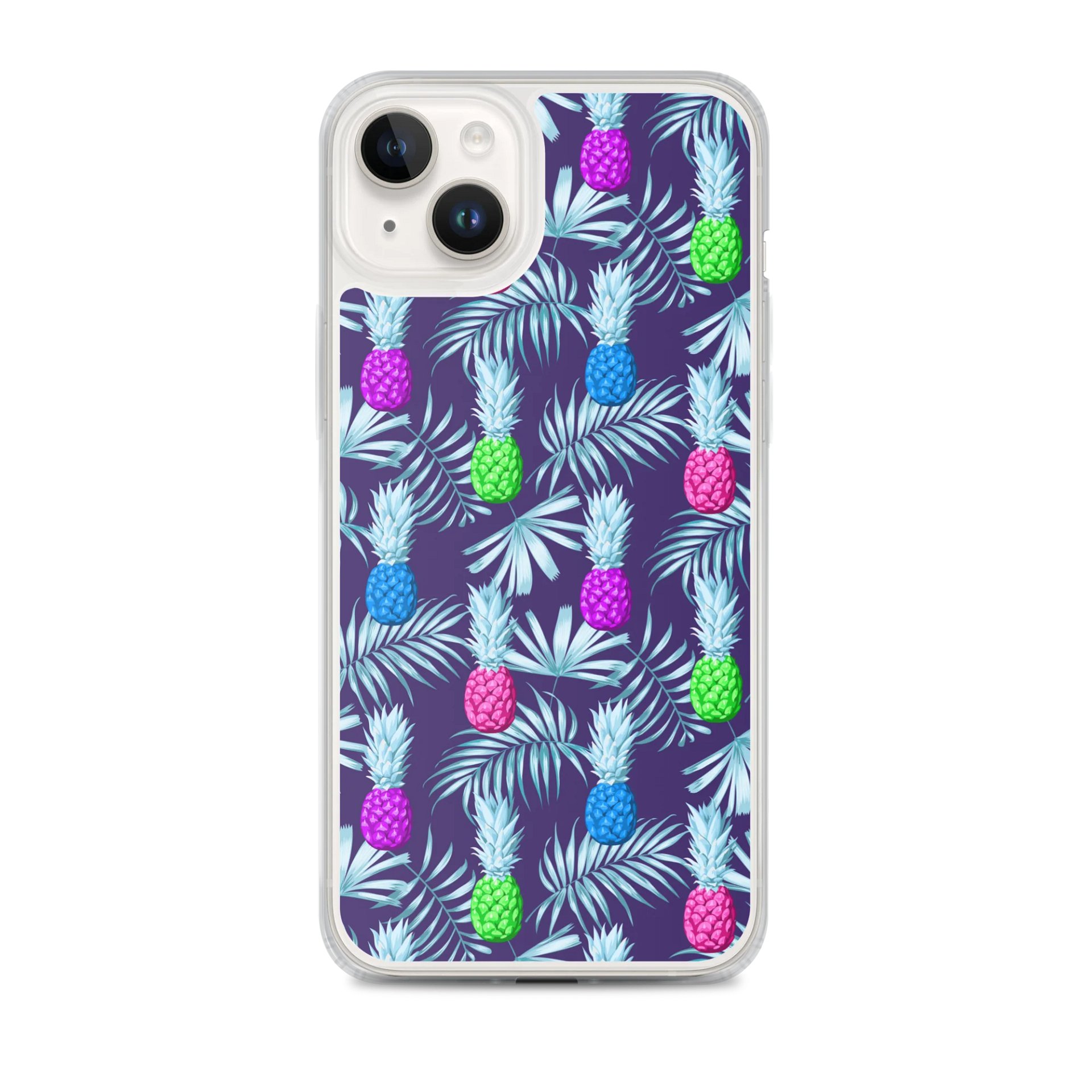 MagSafe Clear iPhone Case Tropical Pineapple Paradise product image (1)