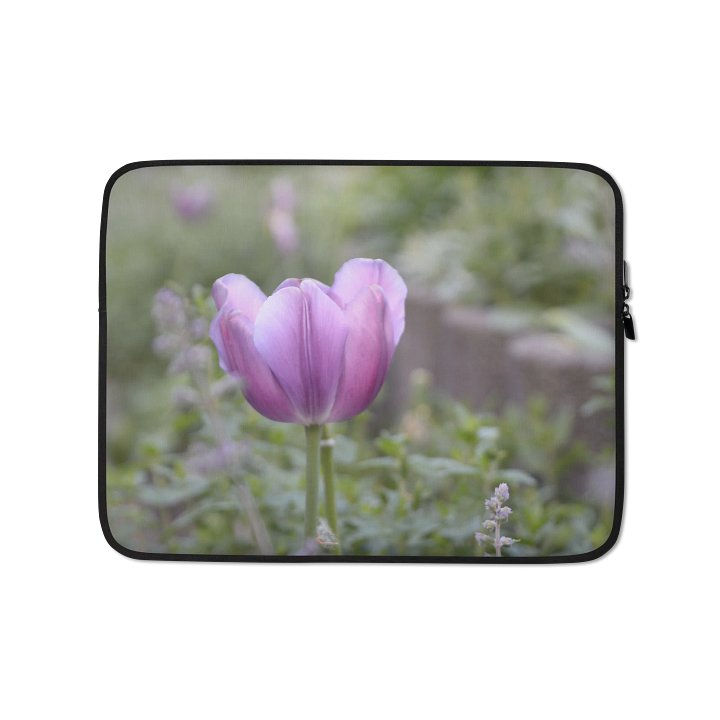 Laptop sleeve - Purple tulip product image (1)