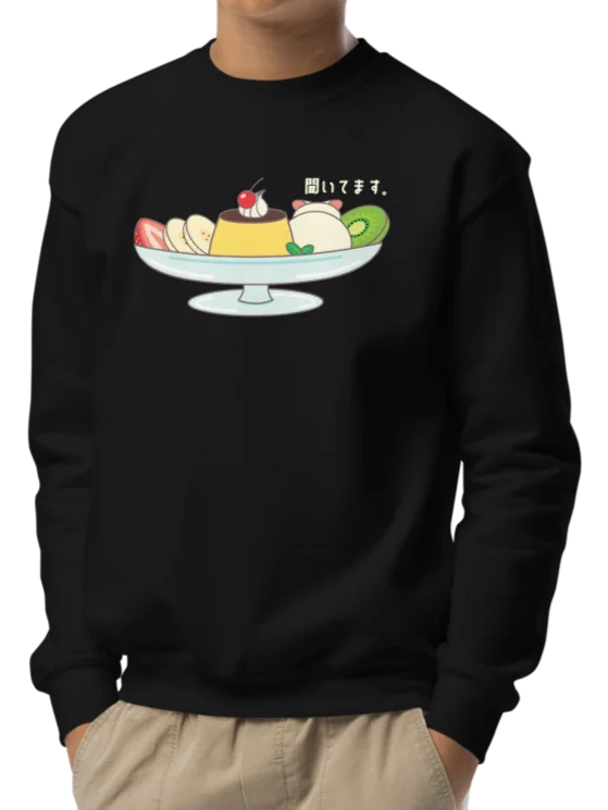 Pudding A La Mode Cat - Unisex Youth Sweatshirt product image (2)