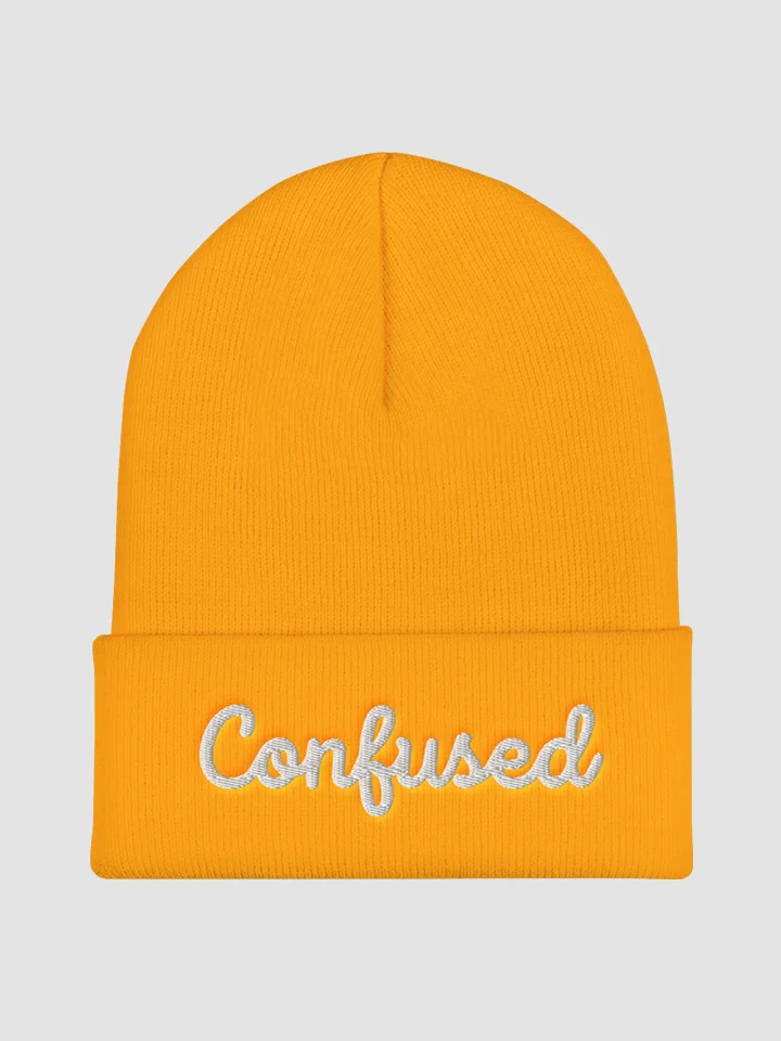 Confused Cuffed Beanie product image (1)