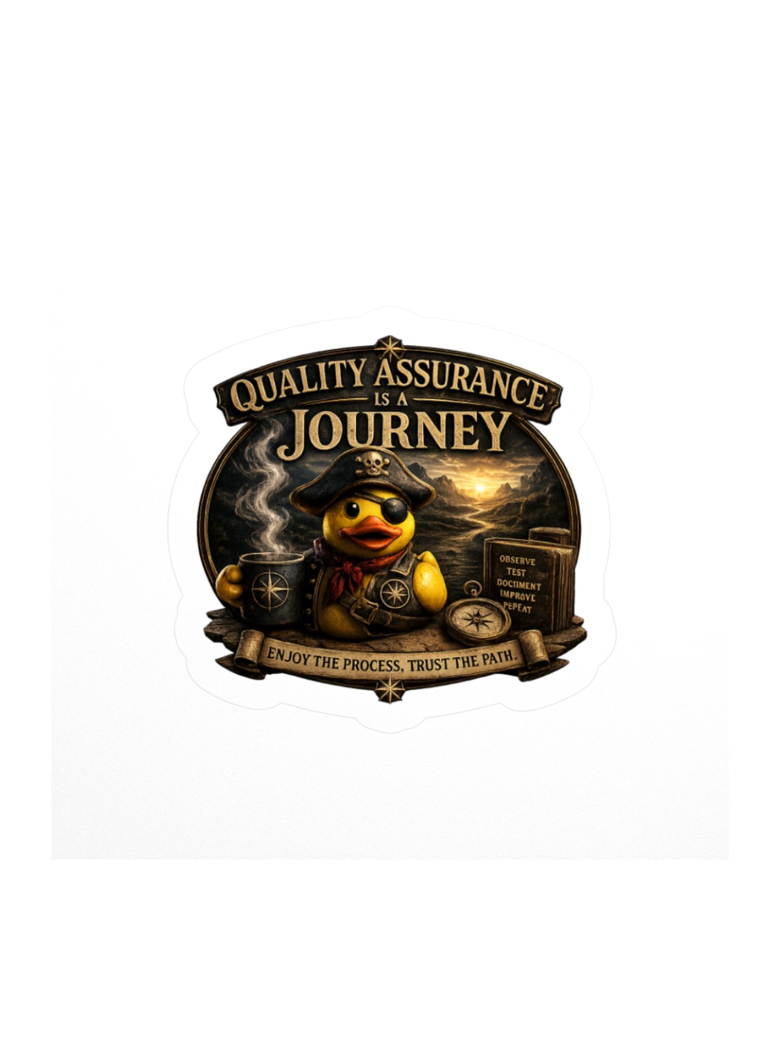 Official Captain Quackers Kiss-Cut Sticker product image (1)