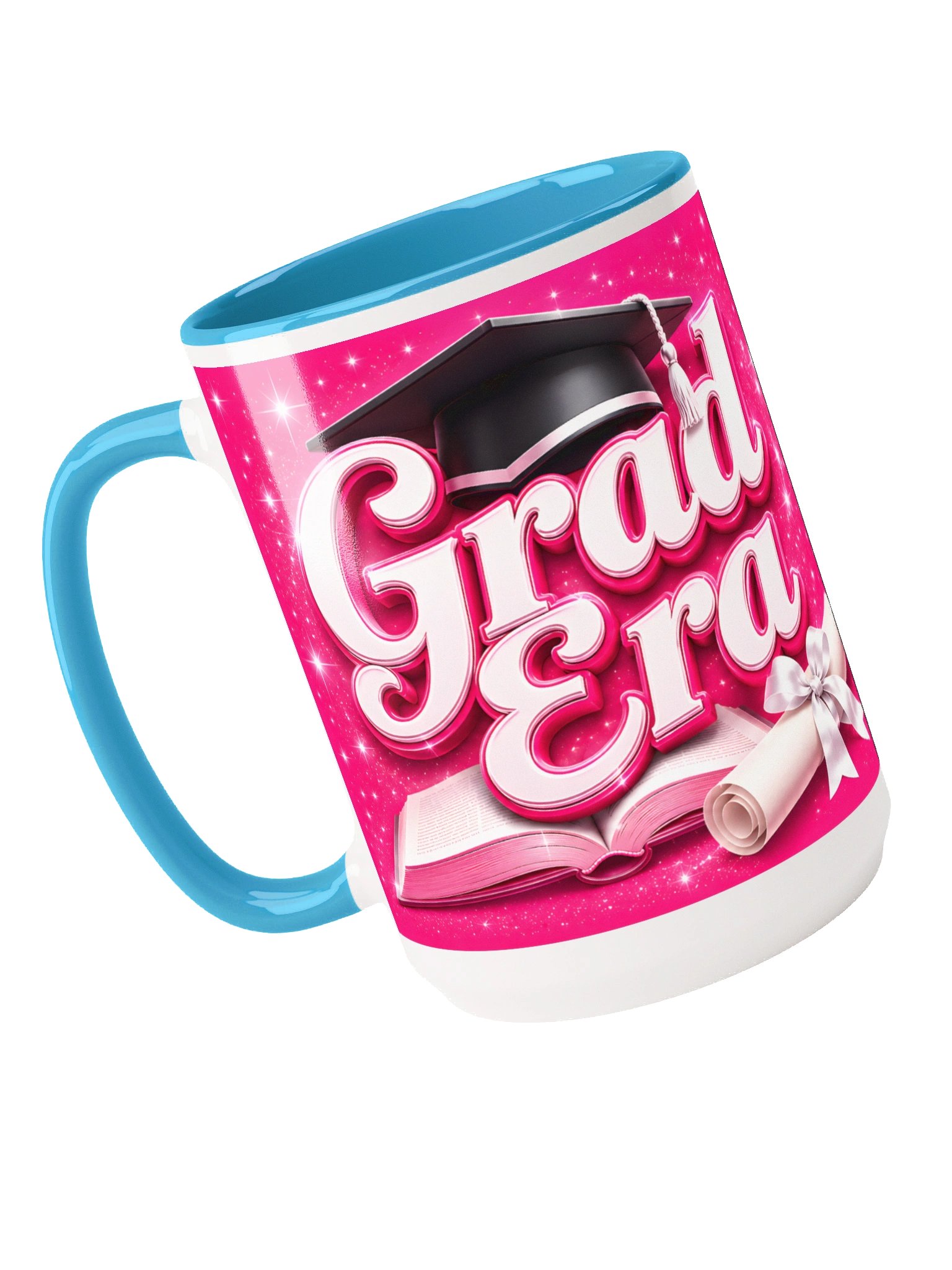 "Grad Era" Graduation Mug — Pink Wrap product image (4)