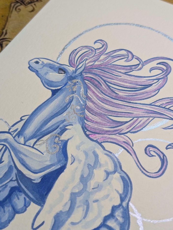 Blue Pegasus with Silver Detail product image (2)