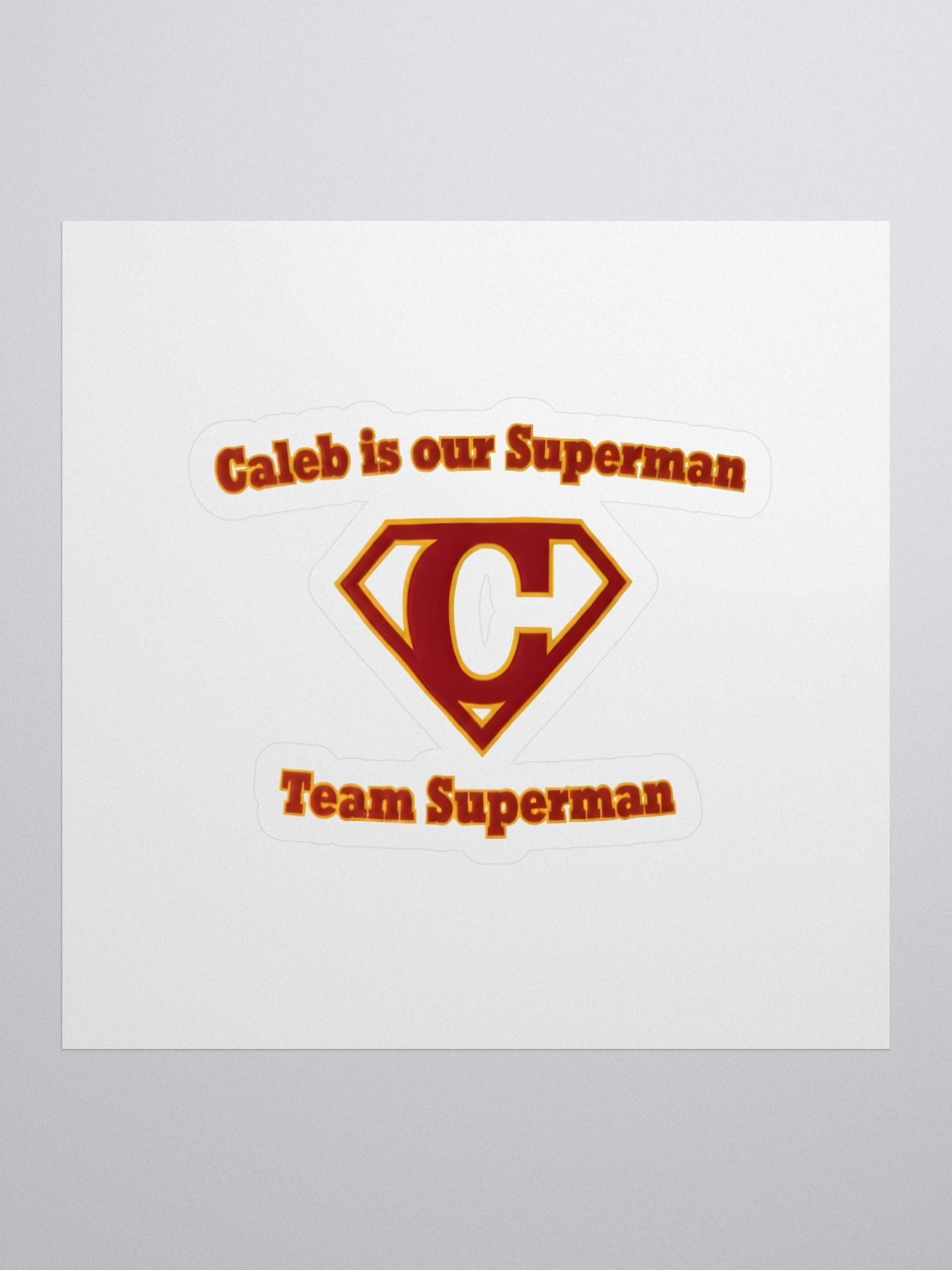 Caleb's Superman Kiss Cut Stickers product image (1)