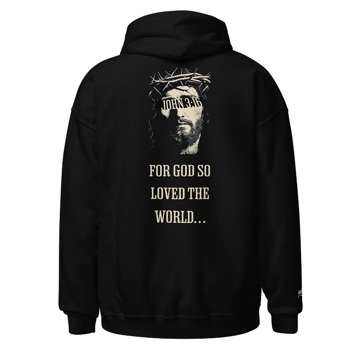 YHWH "John 3:16" Classic embroidered hoodie product image (1)