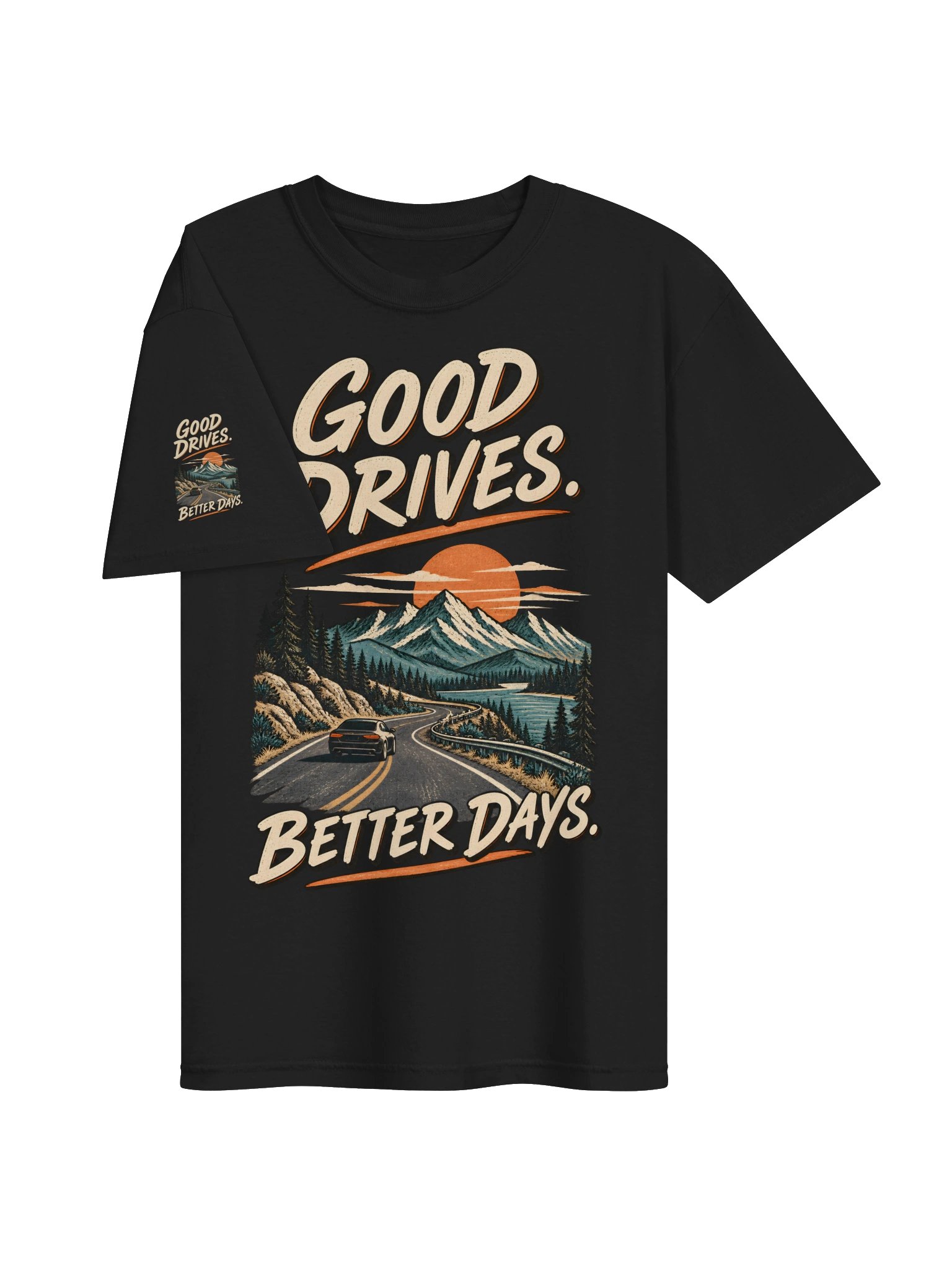Good Drives, Better Days – Vintage Car Lover T-Shirt product image (3)