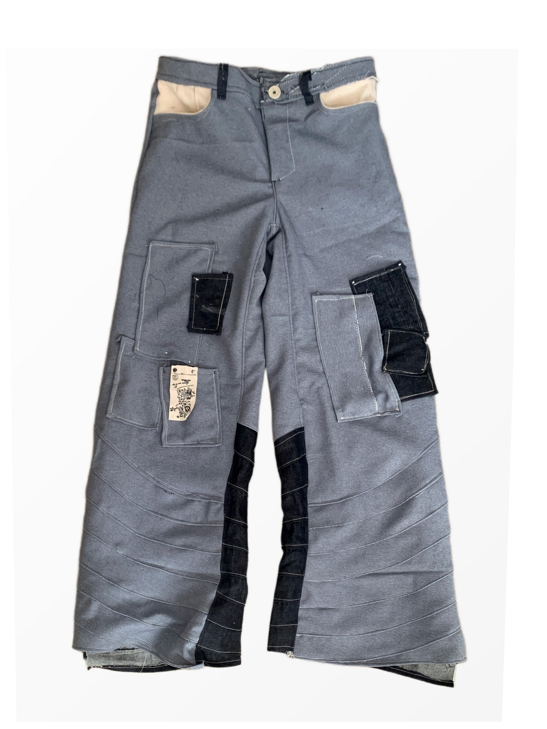 SPIRAL PATCHWORK TROUSERS - 36 product image (1)