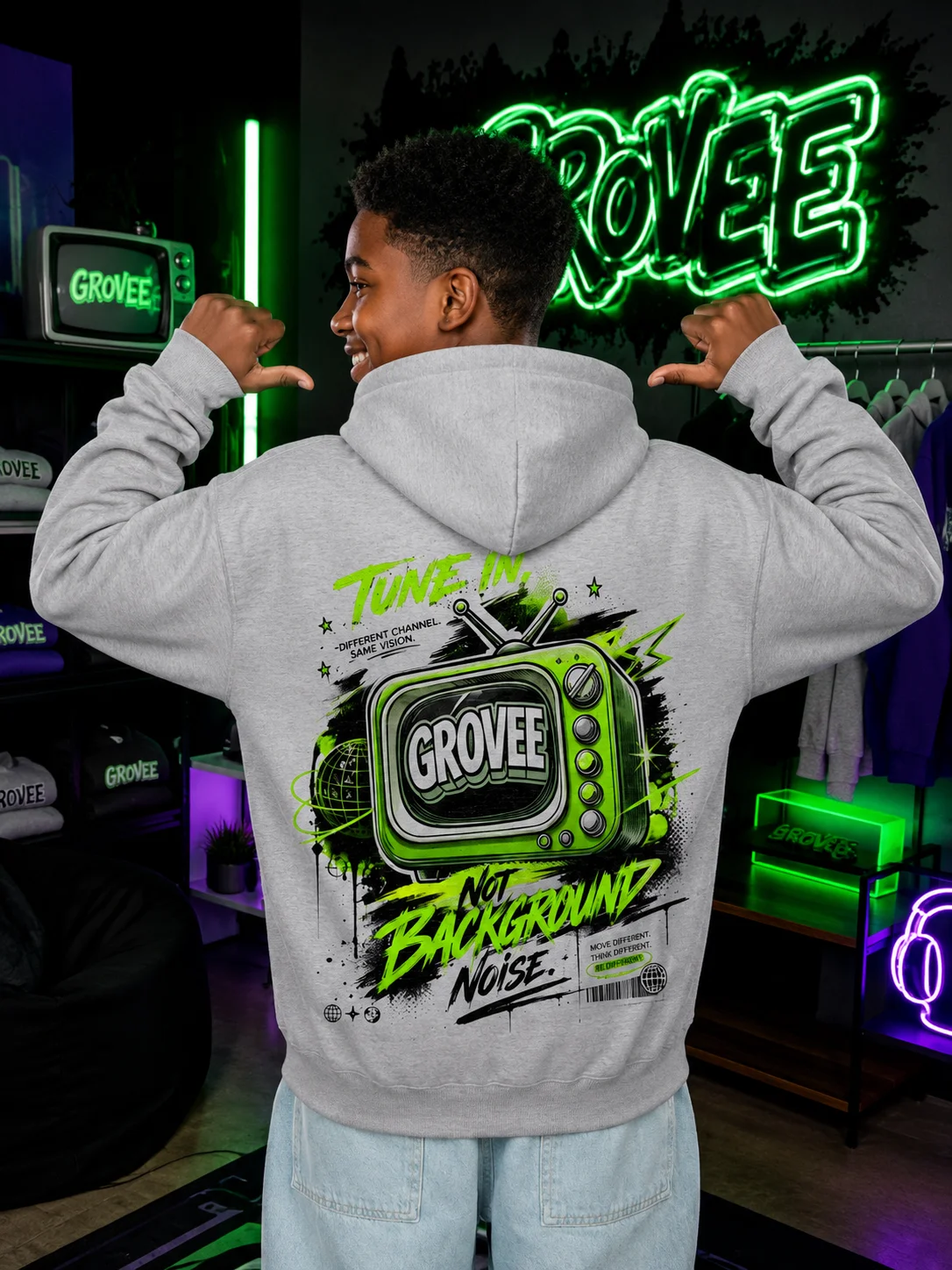 Grovee Colour French Terry Hoodie product image (2)