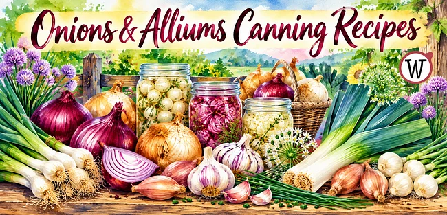 Onions and Alliums Canning Recipes