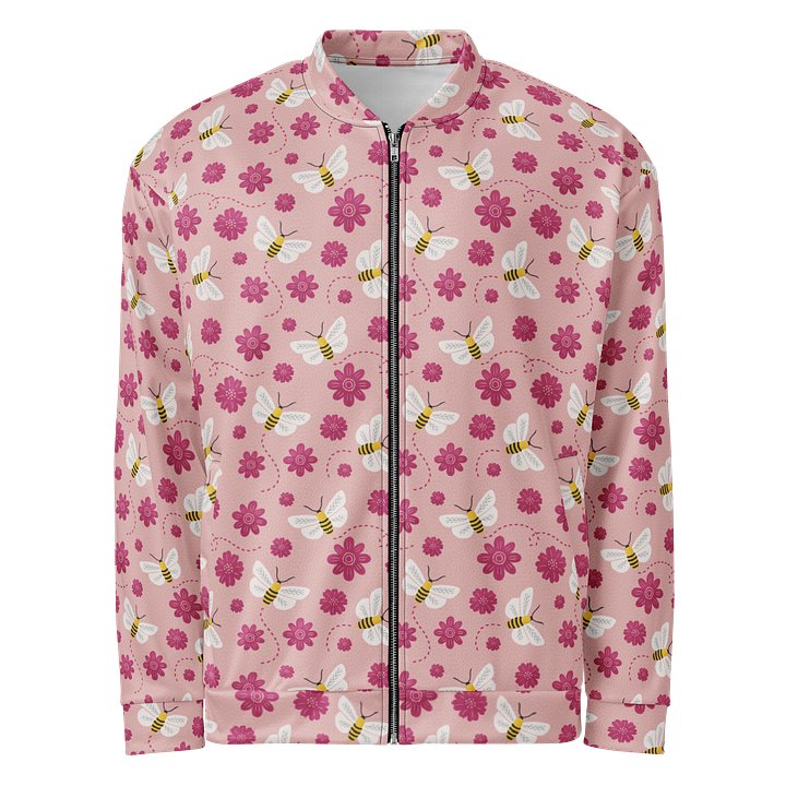 Little Pink Bees Bomber Jacket product image (1)