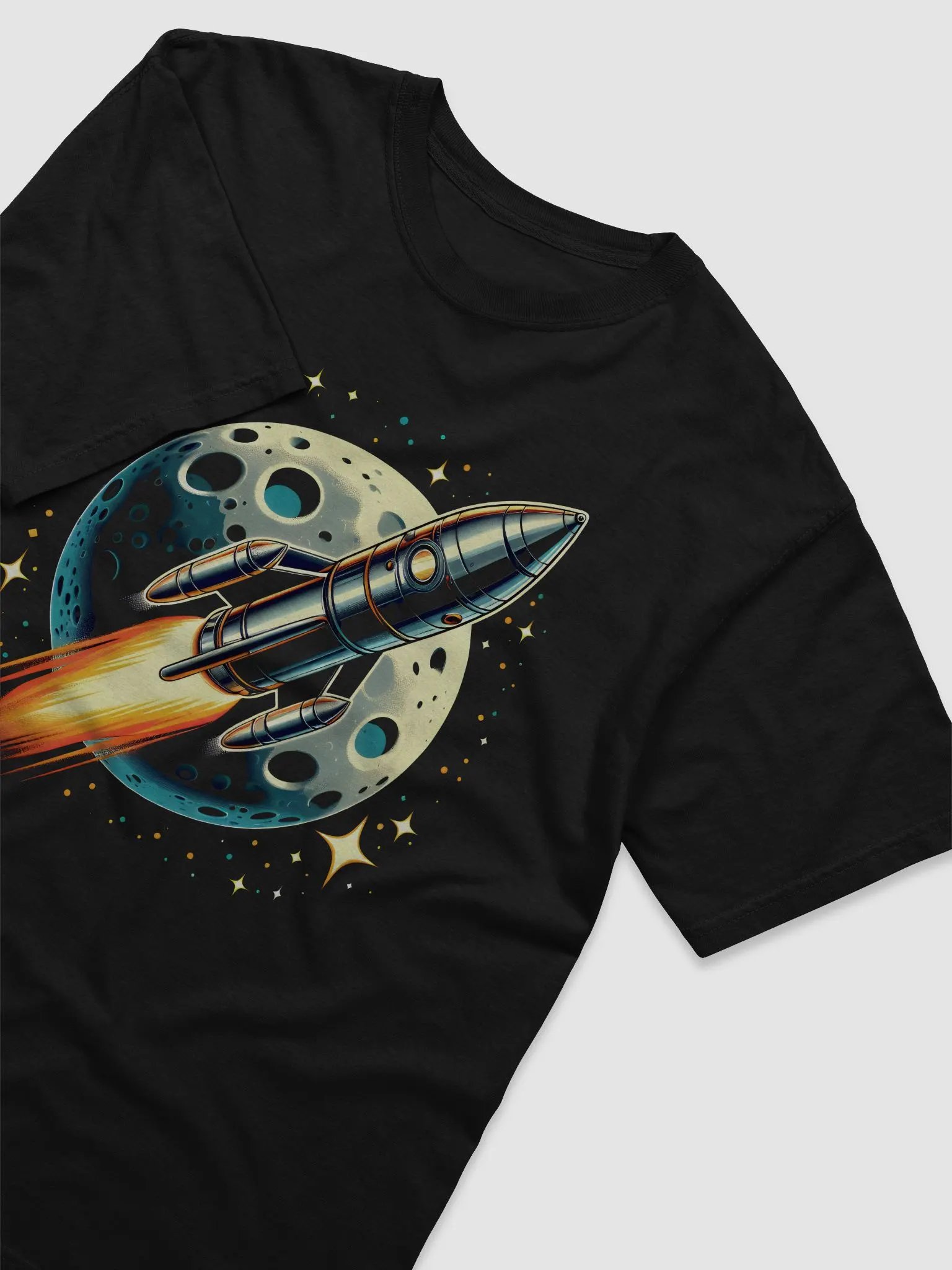 Galactic Blastoff Rocket Ship T-Shirt product image (2)