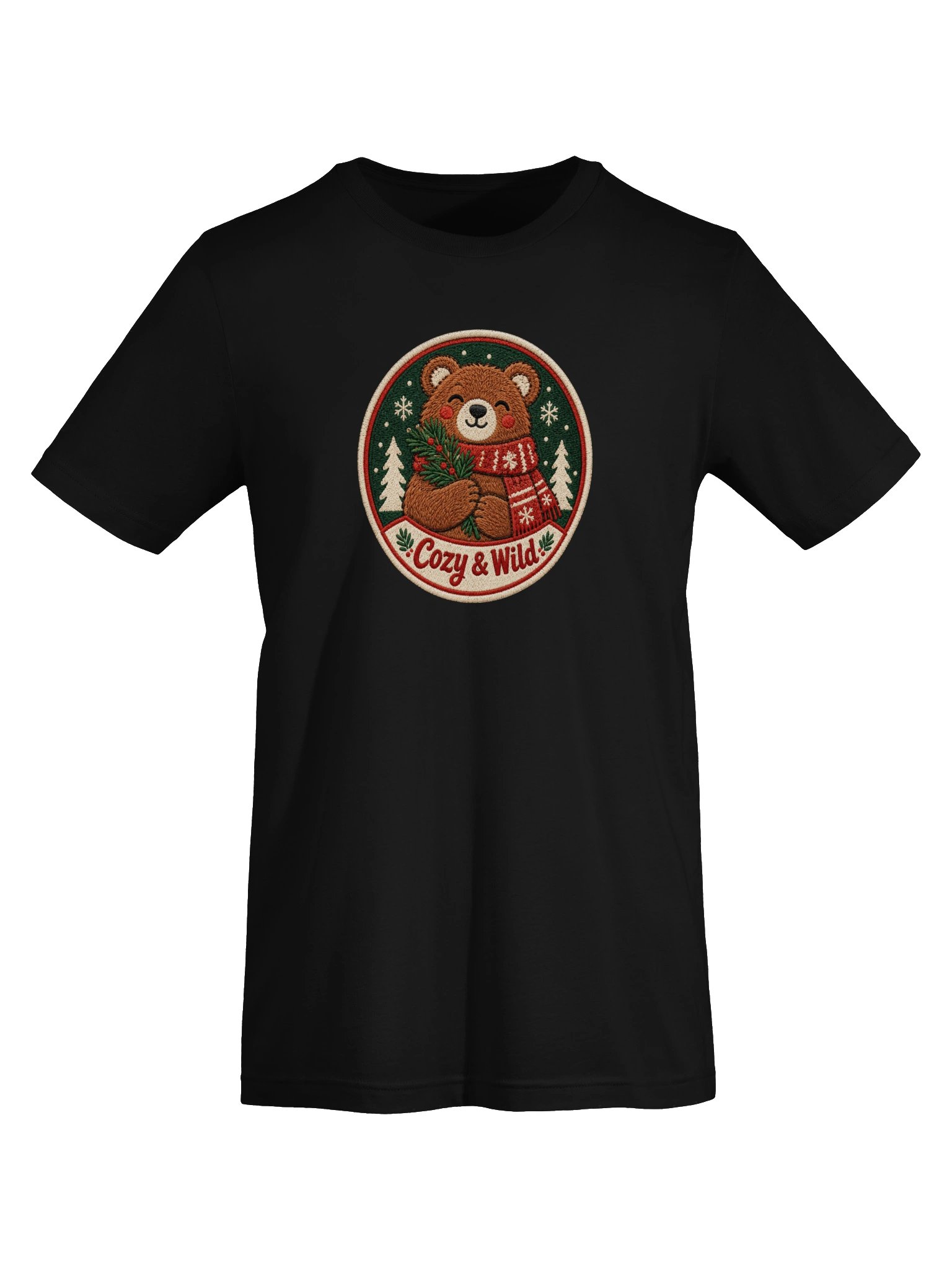 Cozy & Wild Vintage Christmas Bear Embroidered Patch product image (15)
