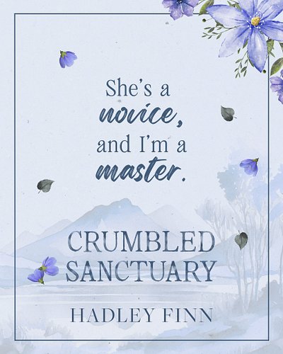 💙 AVAILABLE NOW 💙

Crumbled Sanctuary is #availablenow  and in #kindleunlimited.

She's a novice, and I'm a master.

GET IT H...