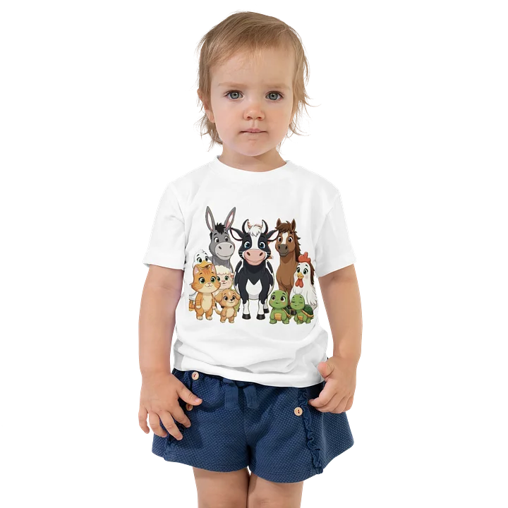 Cute Farm Animals Nursery Rhyme Children’s T-shirt product image (1)