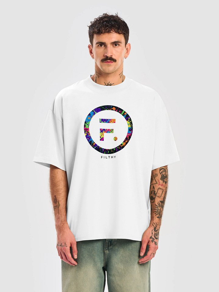 Paint splatter oversized fit product image (1)