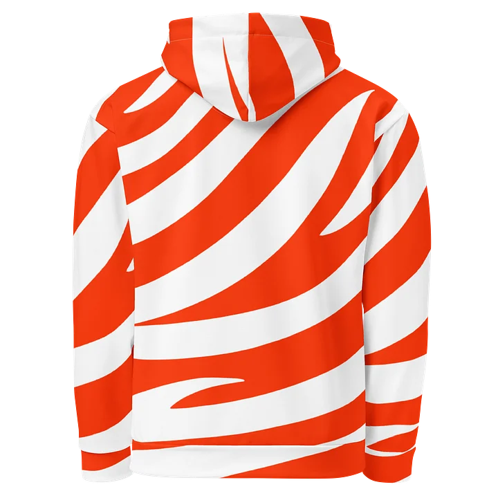 Tiger Print Graphic Hoodie – Orange White product image (2)