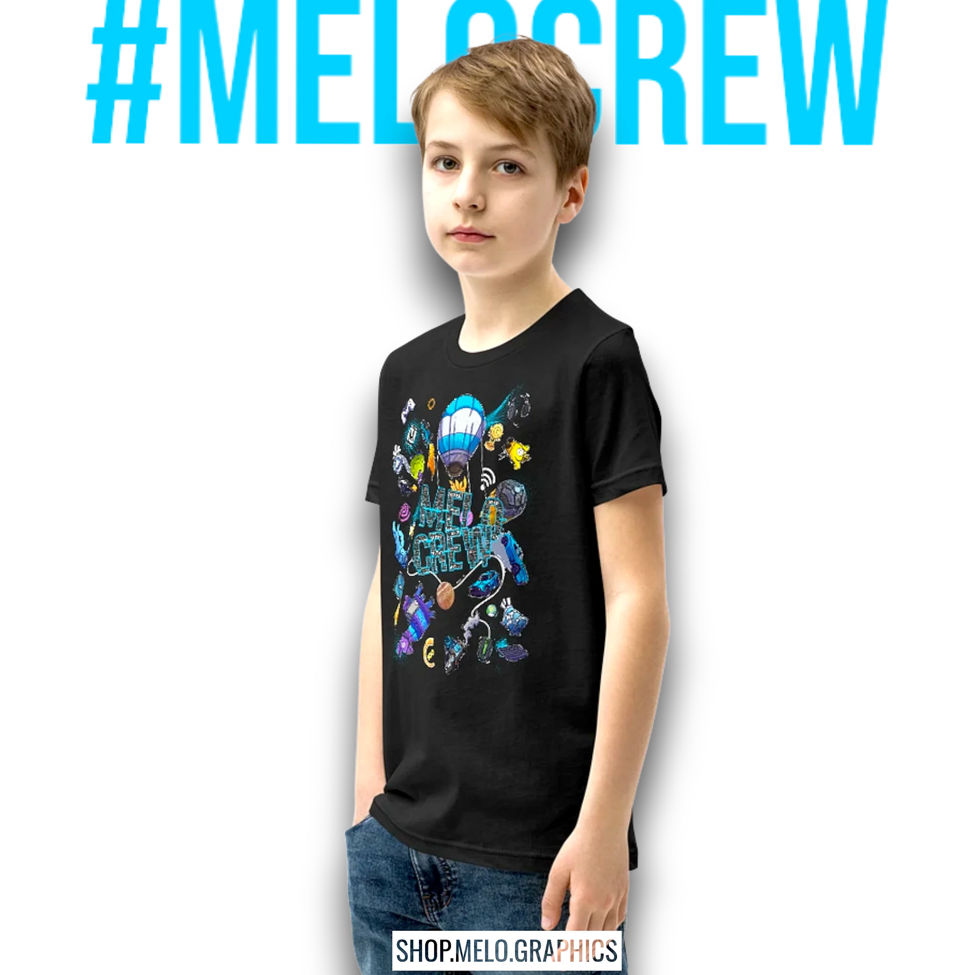 #MELOtober 2024 Personalized MELO CREW Chaos - Kids T-Shirt | #MadeByMELO product image (3)