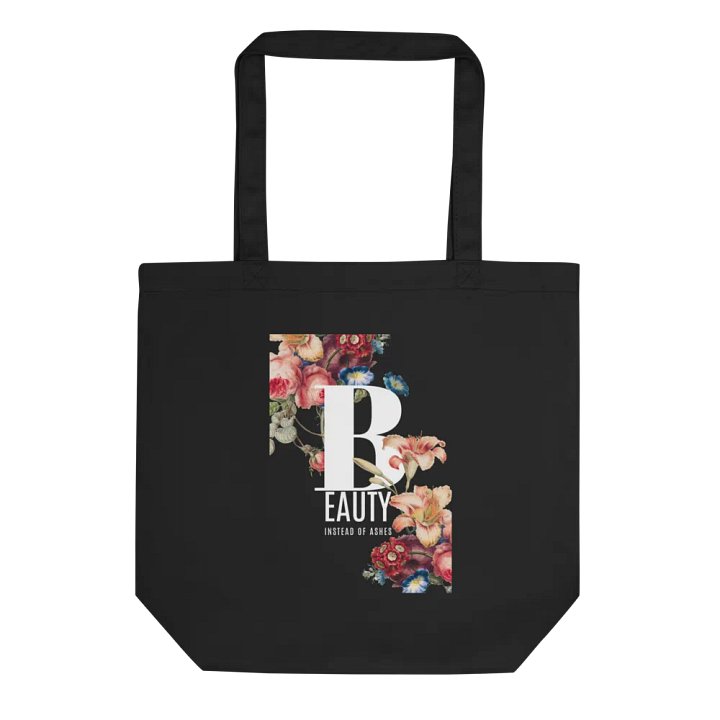 Elegant Floral E Tote Bag product image (1)