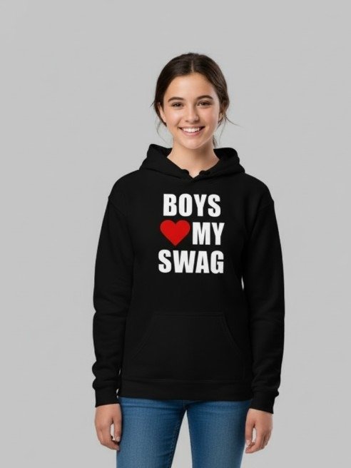 Boys Love My Swag Hoodie (Youth) product image (2)