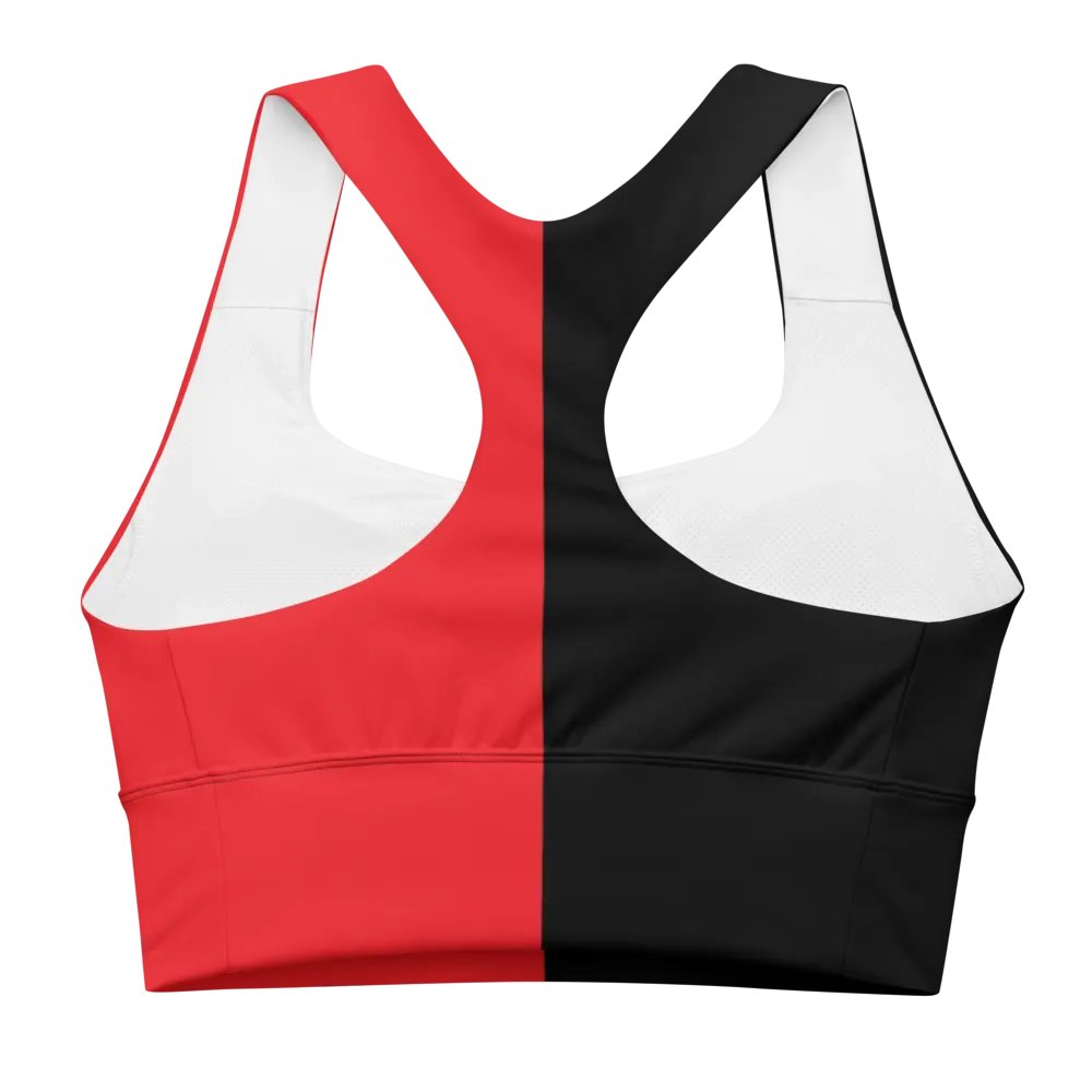 Black & Red - Longline Sports Bra product image (2)