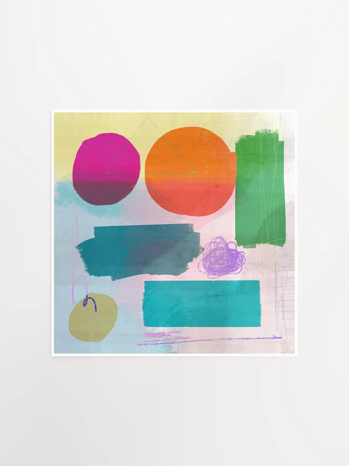 Playful Abstract Art Poster Print product image (1)