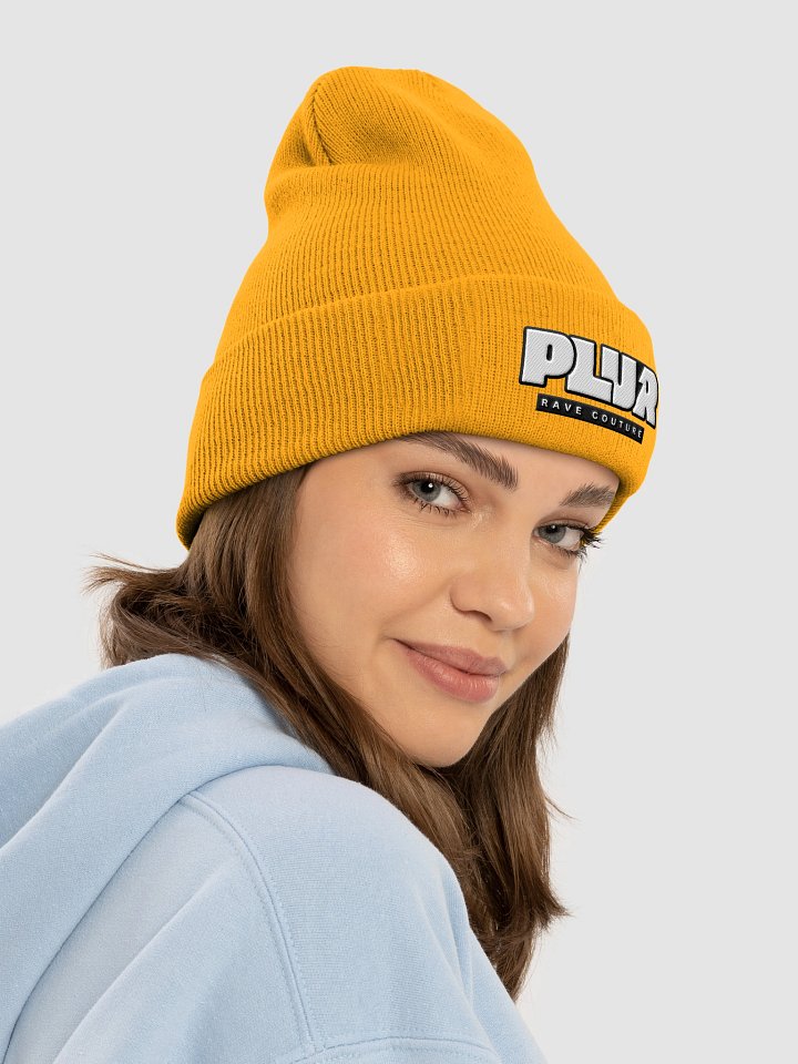 YELLOW PLUR GRAFFITI BEANIE product image (18)