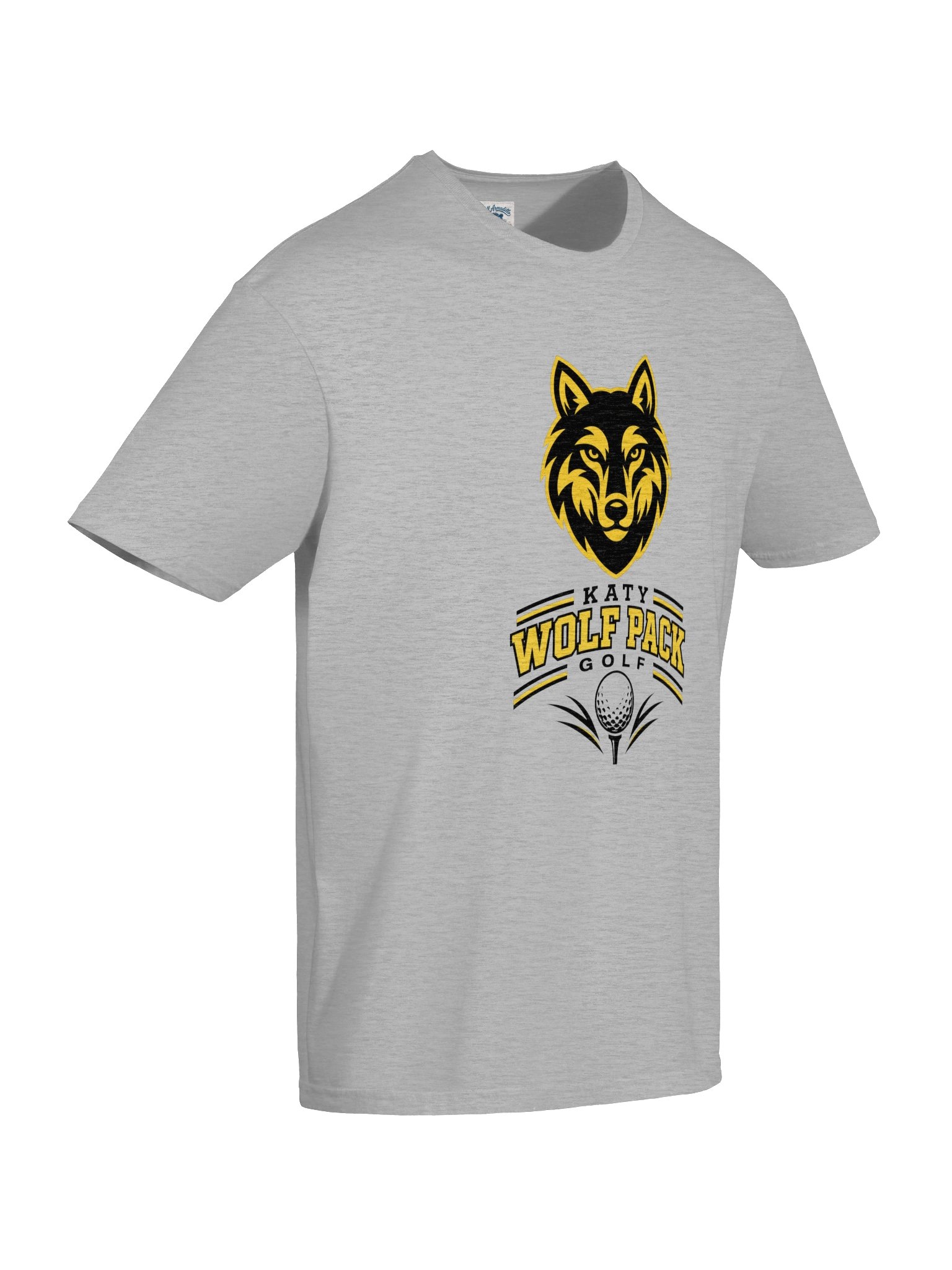 Katy Wolf Pack Golf Wolf Logo Tee (White or Grey) product image (2)