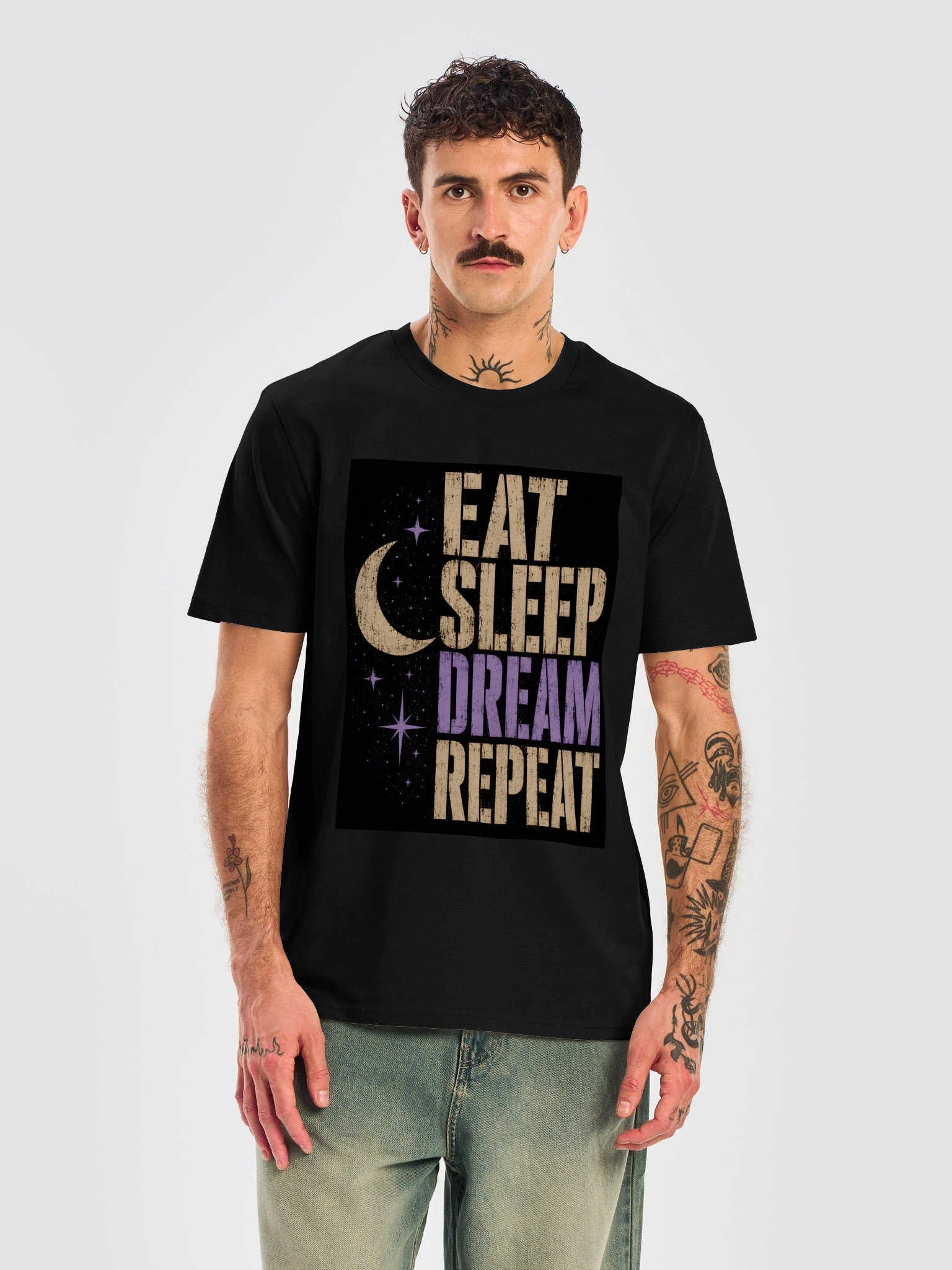 Eat • Sleep • Dream • Repeat Vintage Graphic T-Shirt product image (10)