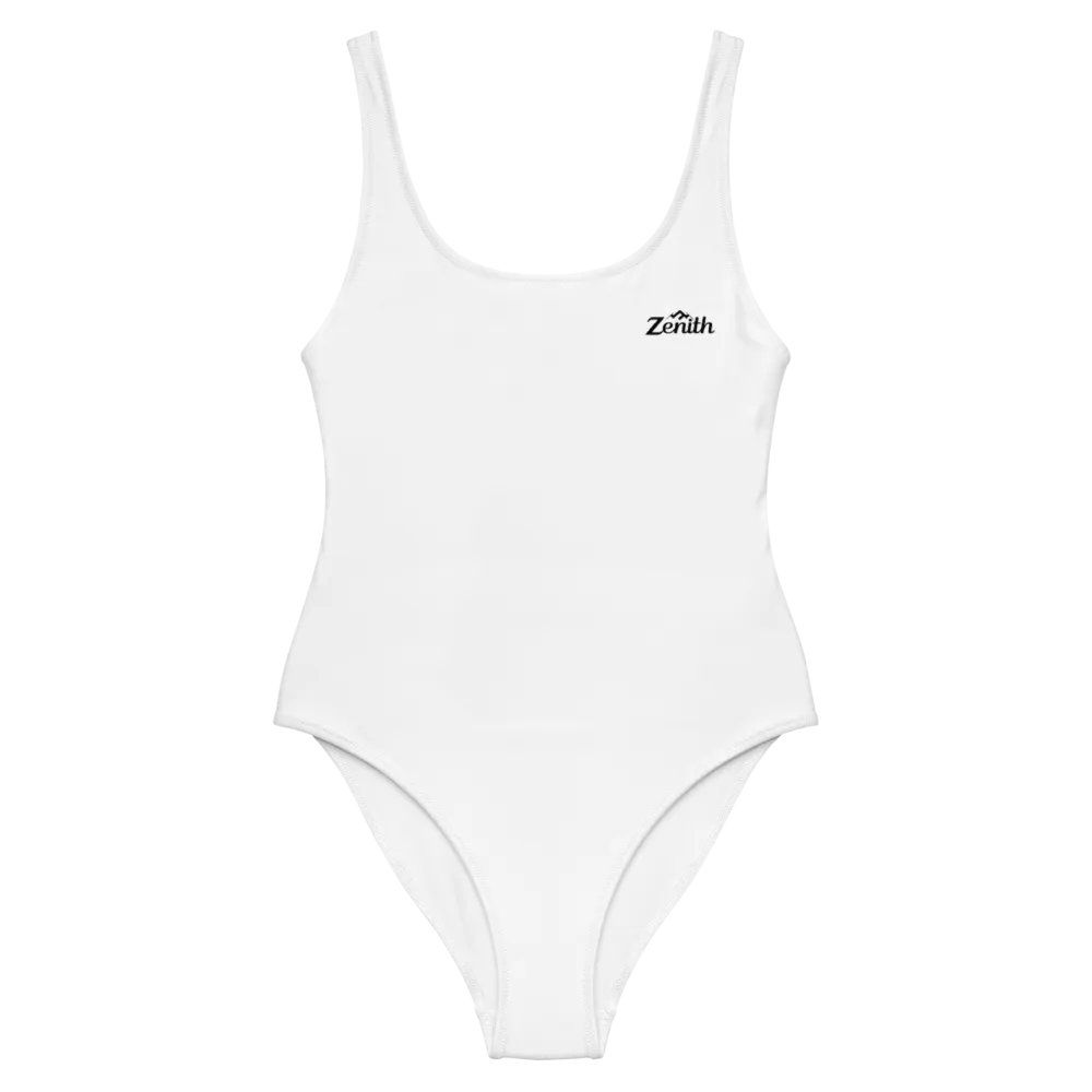 Zenith Women's White One-Piece Swimsuit - Classic Style, Heavyweight Fabric, Sizes XS-3XL product image (8)