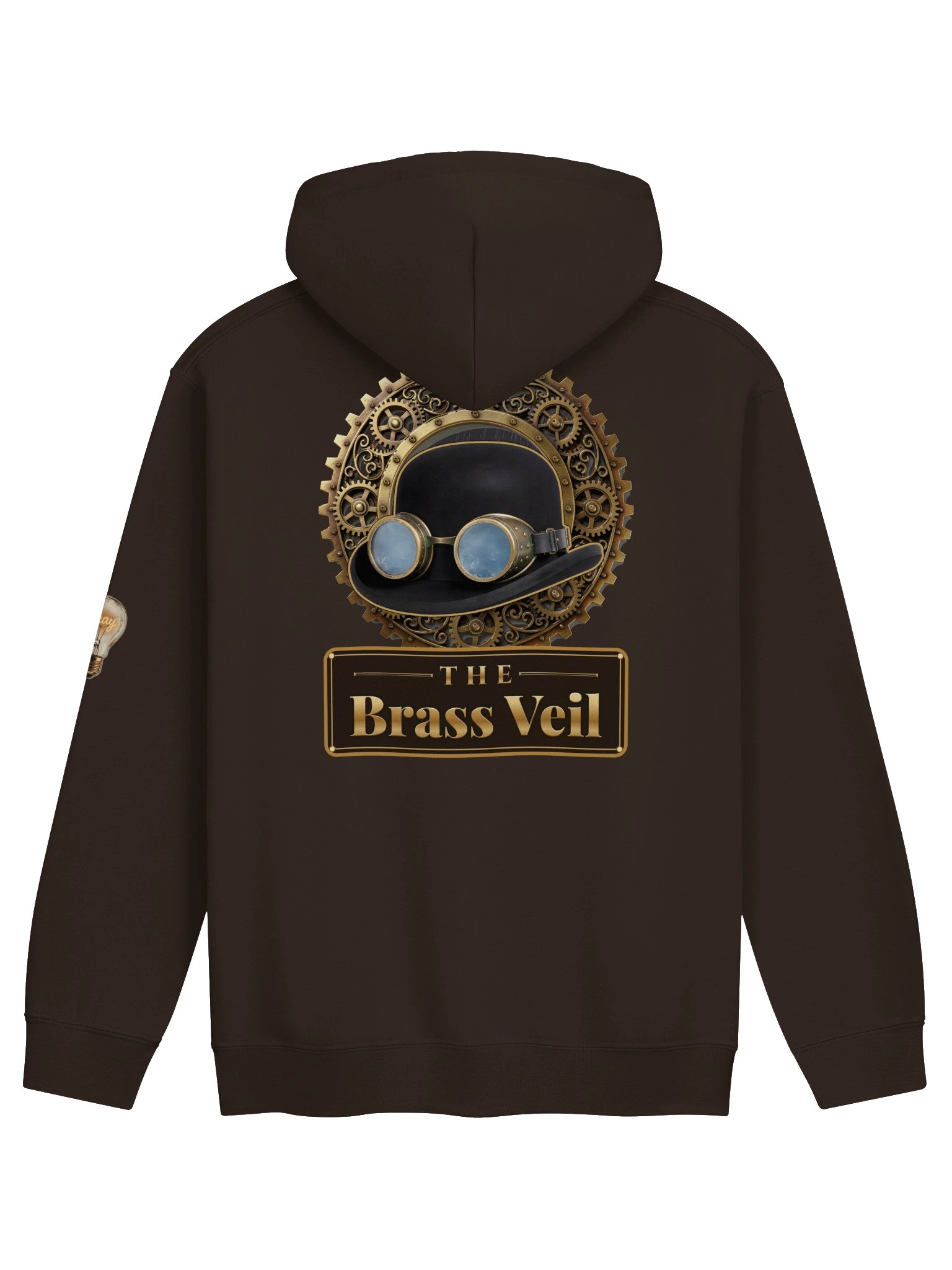 The Brass Veil — Hoodie (Dark Chocolate / Charcoal) product image (2)