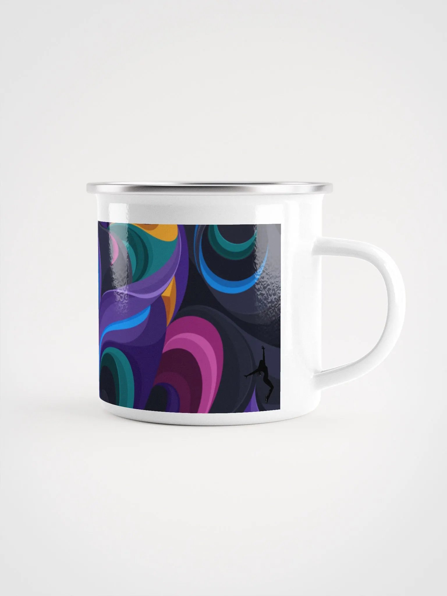 Ethereal Swirl Enamel Mug product image (1)