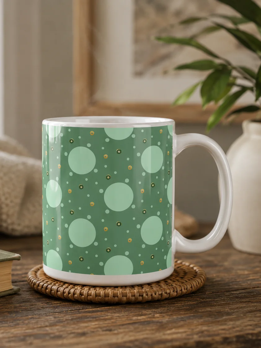 Olive Dot Delight Mug product image (1)