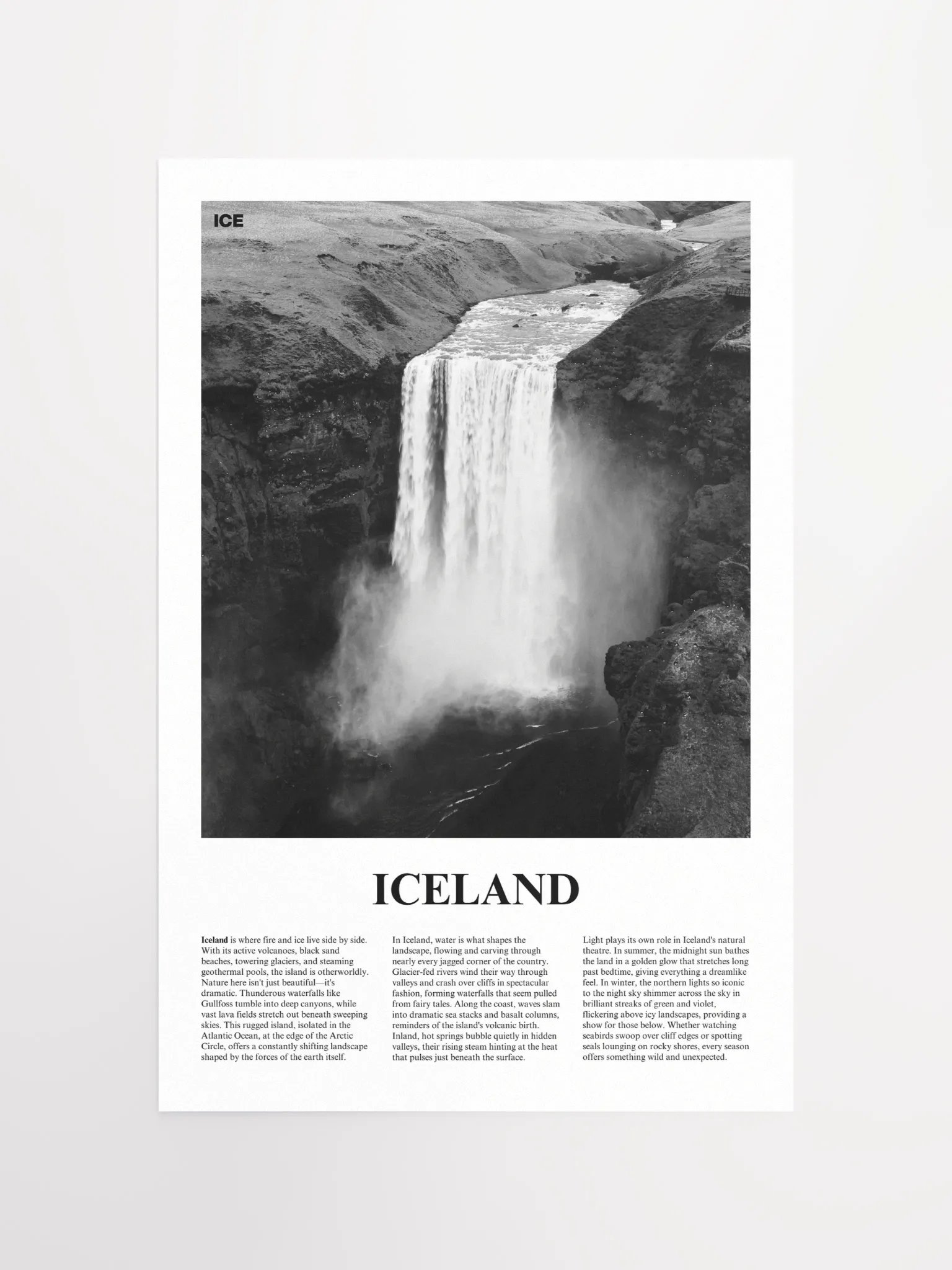Iceland 03 Newspaper Poster product image (5)