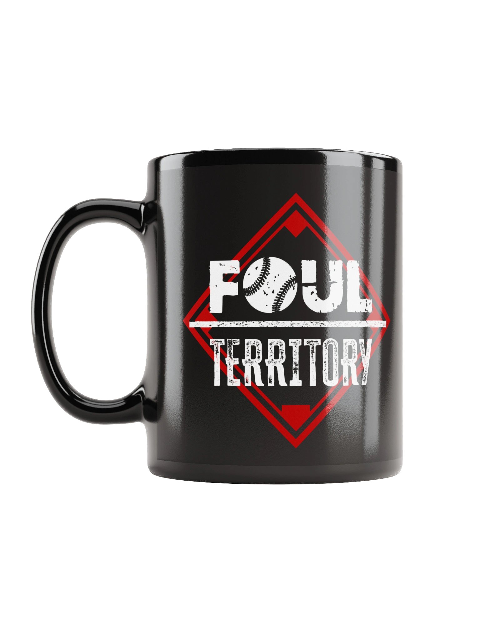 Foul Territory Glossy Black Mug product image (6)