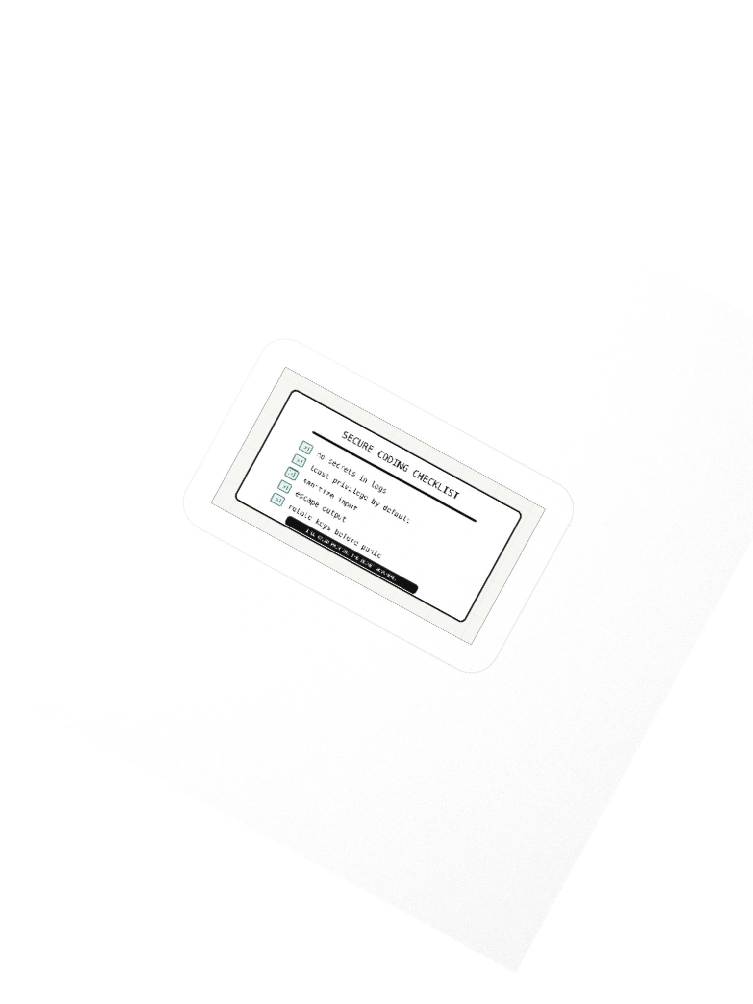 Secure Coding Checklist Sticker product image (6)