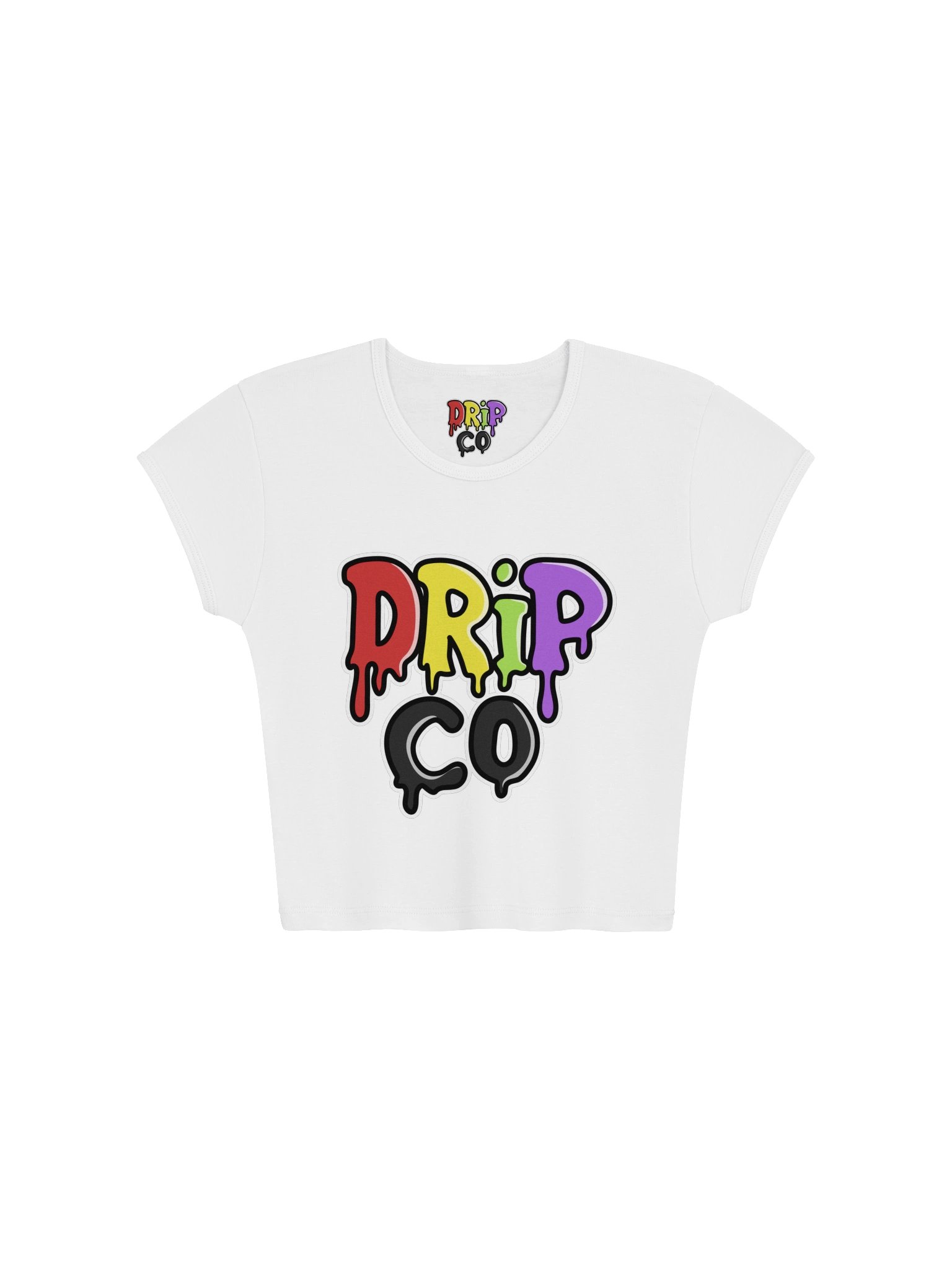 DRIPCO Colorful Drip Graphic Baby Tee product image (10)