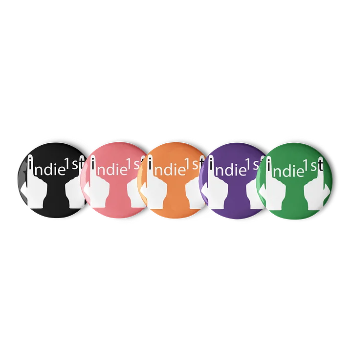 Indie 1st - Pins (Multi-coloured) (Set of 5) product image (1)