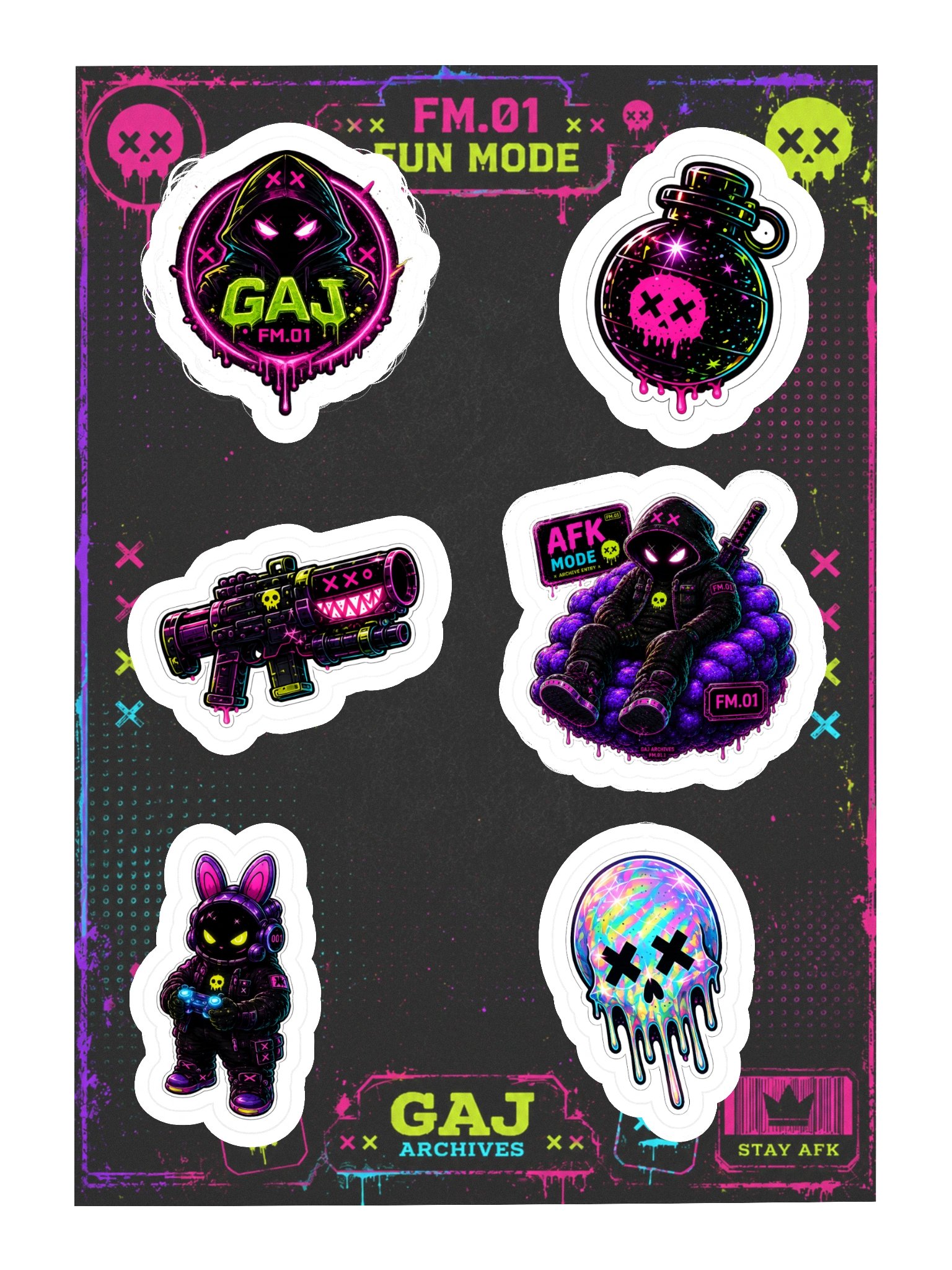 FUN MODE - Sticker Sheet – Issue I product image (3)