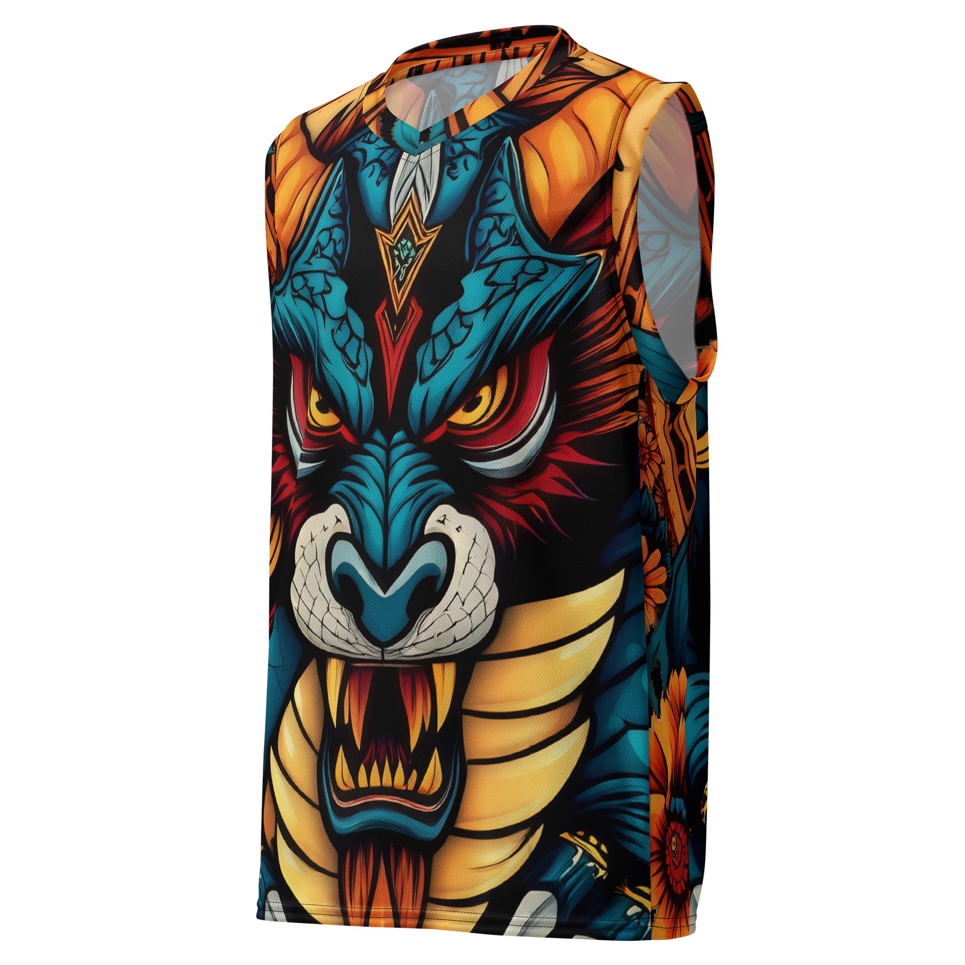 Dragonwolf Reborn Fury All-Over Basketball Jersey product image (1)