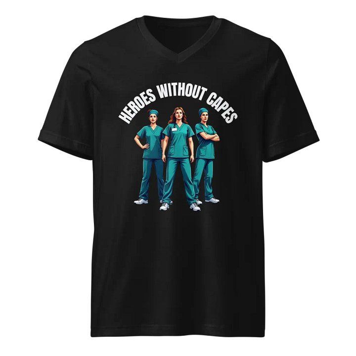 Heroes Without Capes V-Neck Tee product image (1)