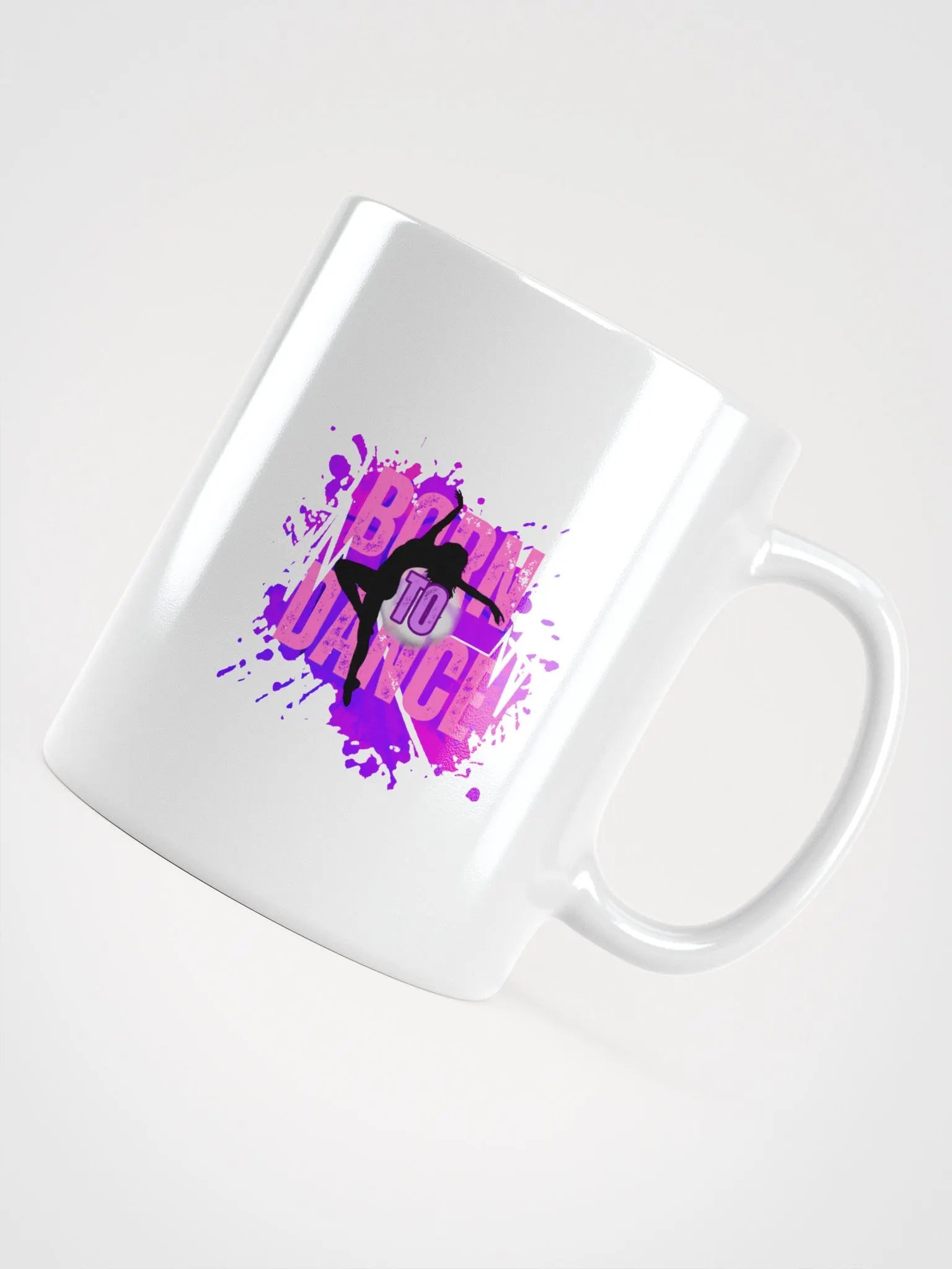 Born to Dance Her Silhouette + Rainbow Create Greatness Mug product image (11)